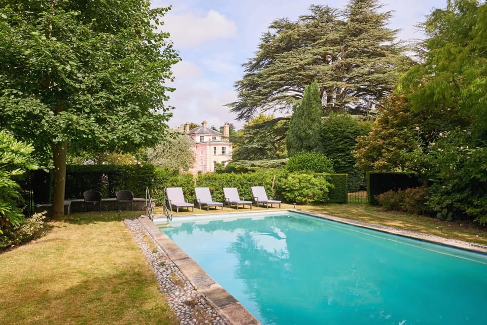 Heated swimming pool
