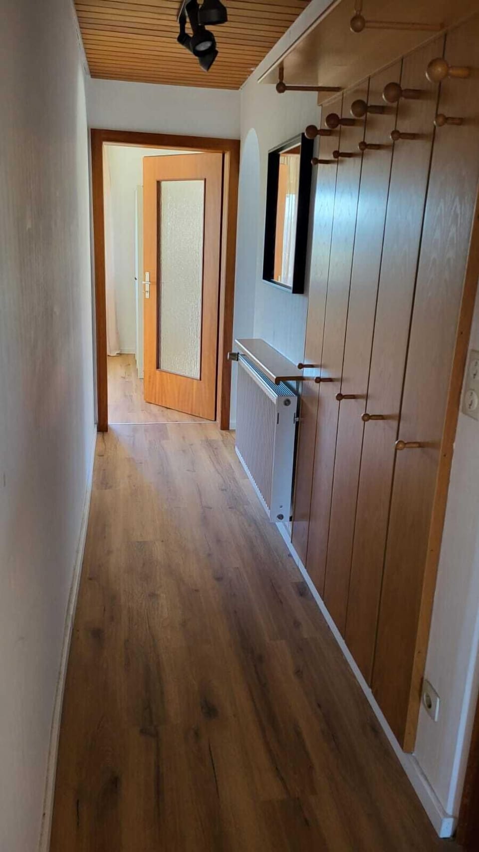 The hallway with wardrobe