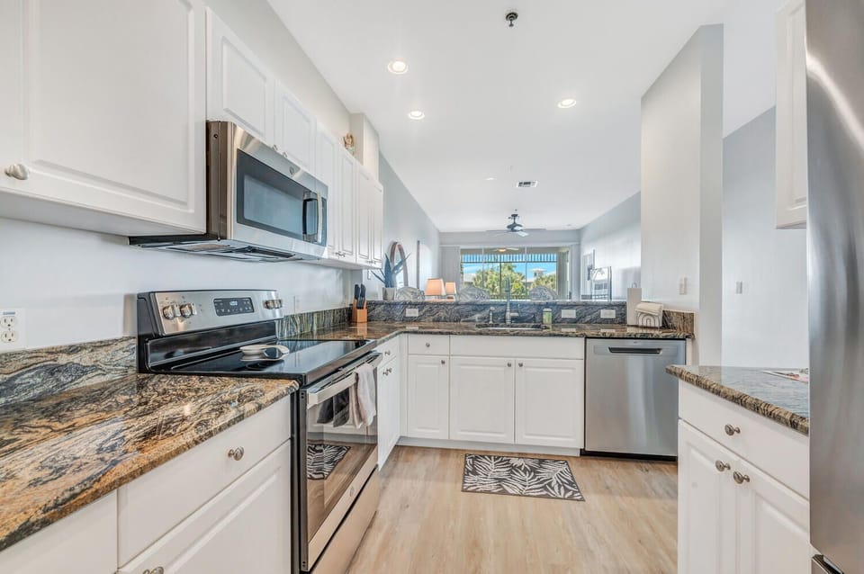 Fully stocked kitchen