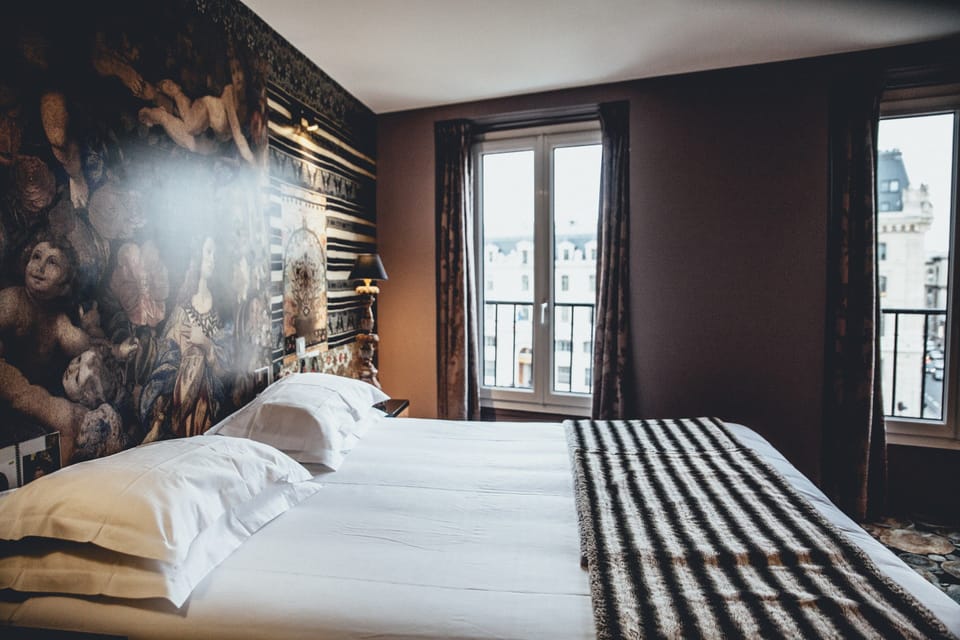Double Room (Notre Dame) | Premium bedding, in-room safe, individually decorated, desk
