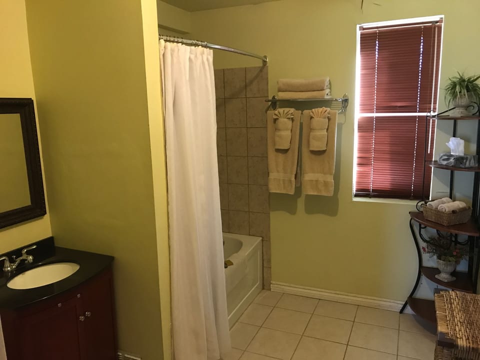 Free toiletries, hair dryer, towels