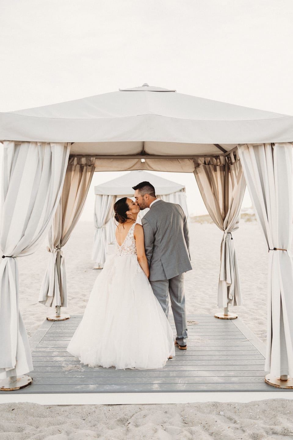 Outdoor wedding area