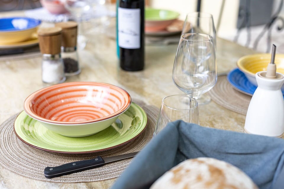 Tableware, Dishware, Drinkware, Table, Plate, Cup, Serveware, Bottle, Food, Wood