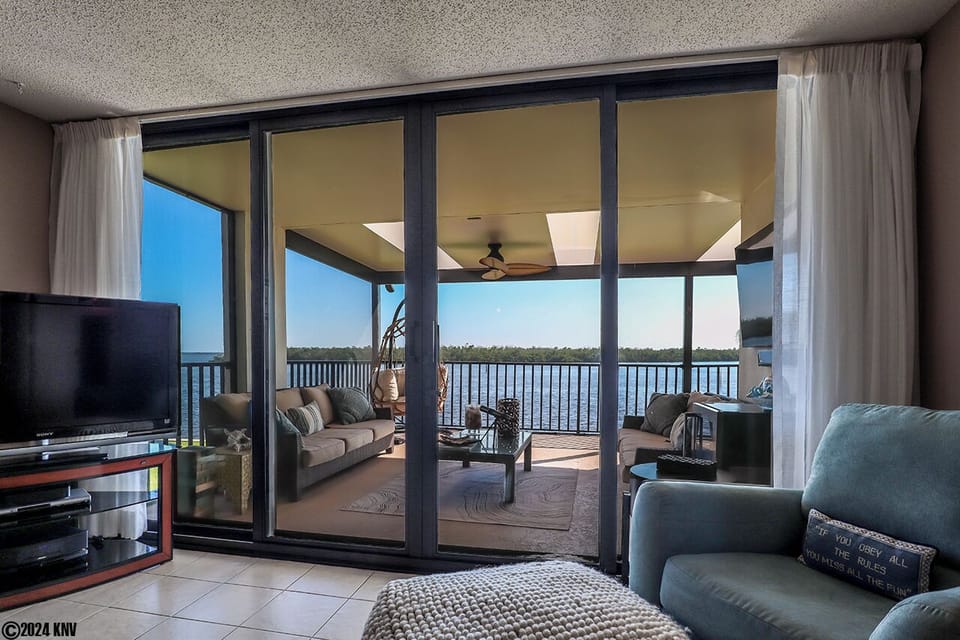 Nearly every spot in this gorgeous condo offers you a spectacular waterfront view