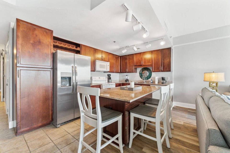 Fully stocked kitchen