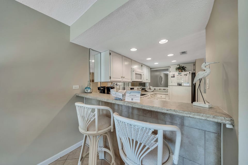The fully equipped kitchen has everything you need to prepare meals for family & friends.