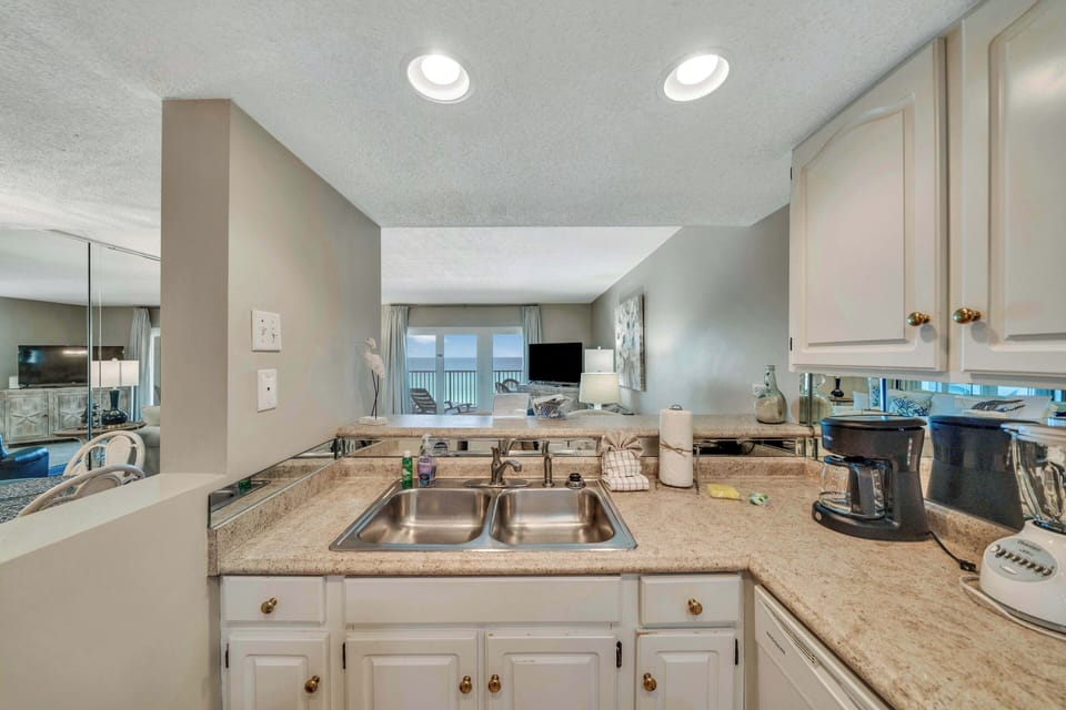 The fully equipped kitchen has everything you need to prepare meals for family & friends.