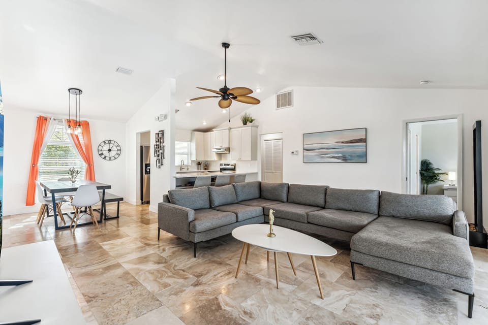 Spacious living area.