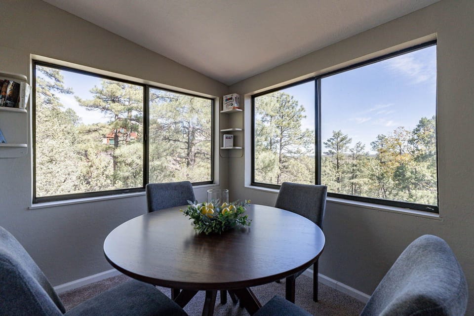 Game table or extra dining space in the sun room