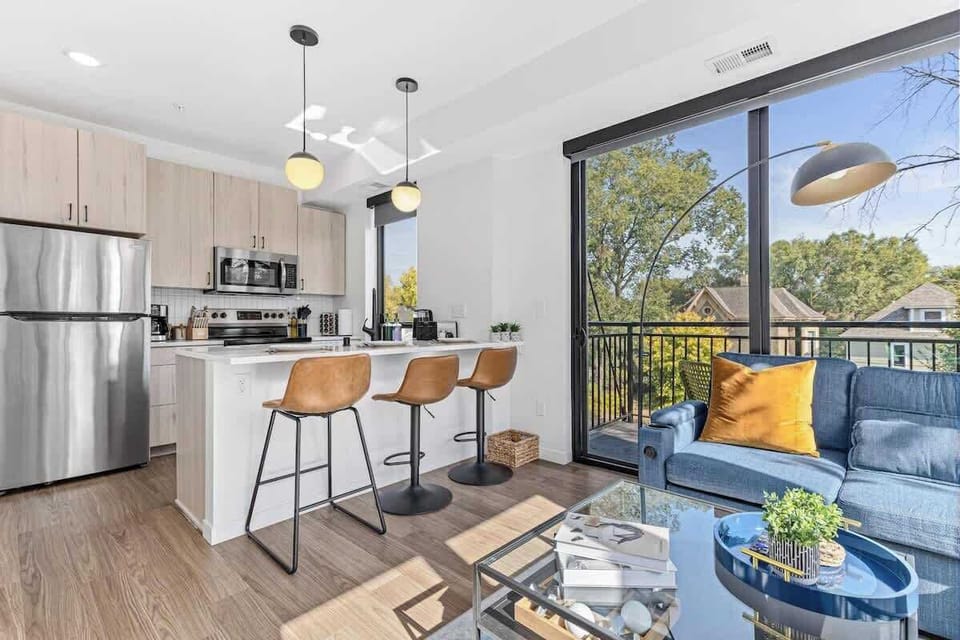 Fully stocked kitchen and dining area with modern appliances and everything you need to cook and enjoy meals at home