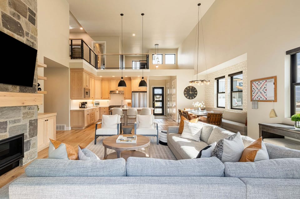 Open and bright with a high ceiling