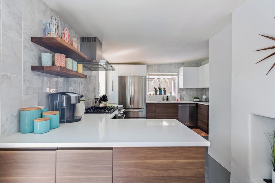 Plenty of prep and counter space.