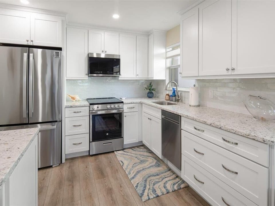 Quartz and Stainless Kitchen