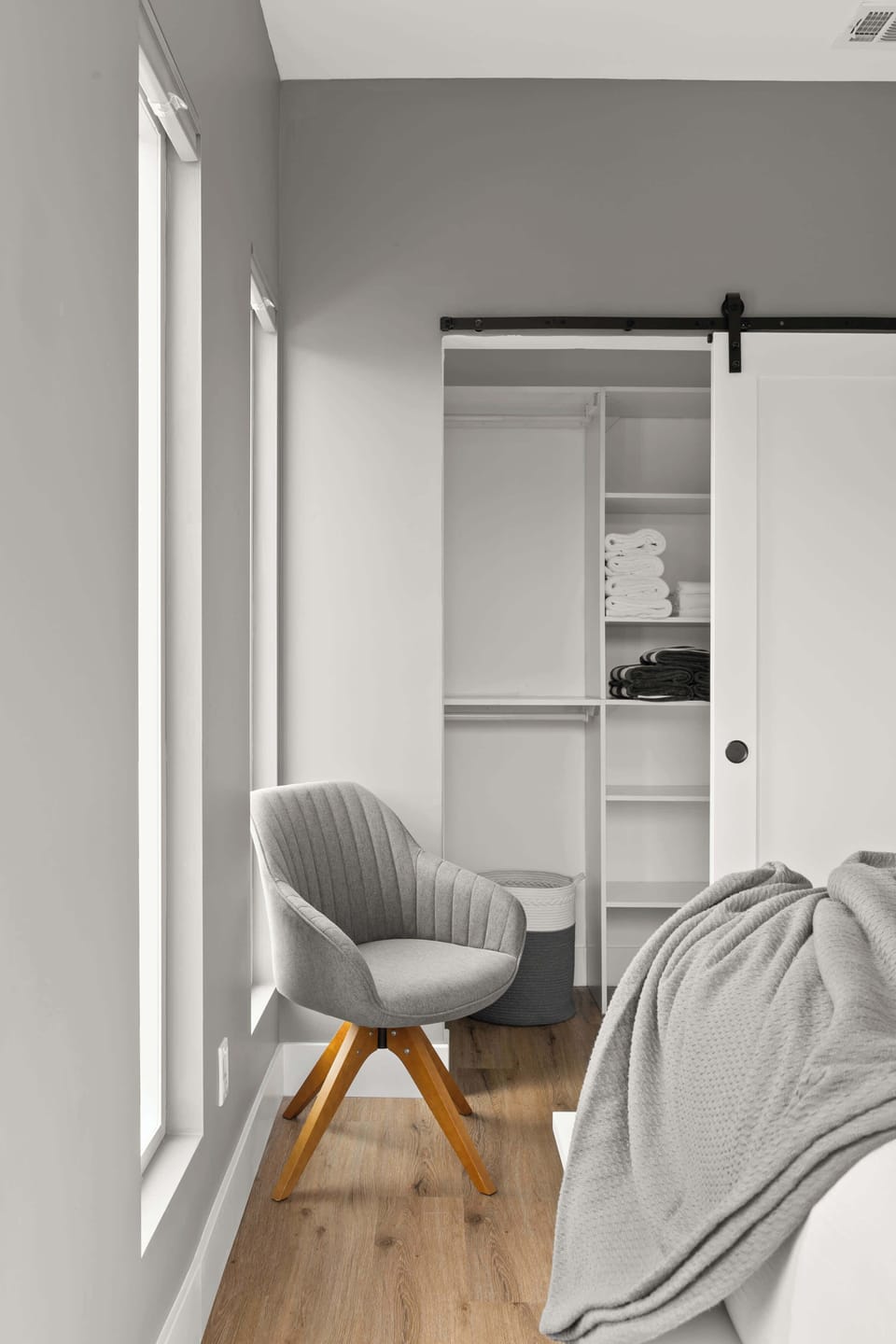 Bedroom 2 closet with plenty of space for clothing storage