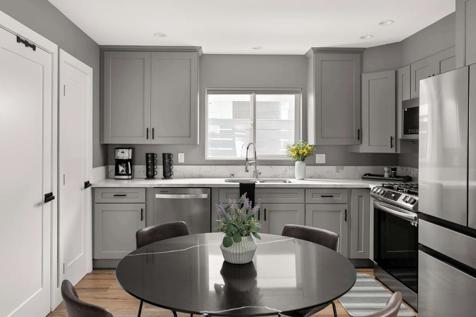 Kitchen and eat-in dining area