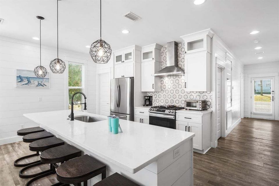Gourmet kitchen with high-end appliances and finishes