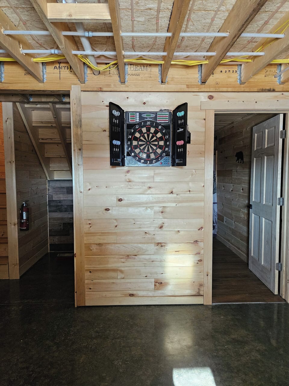 downstairs game room
