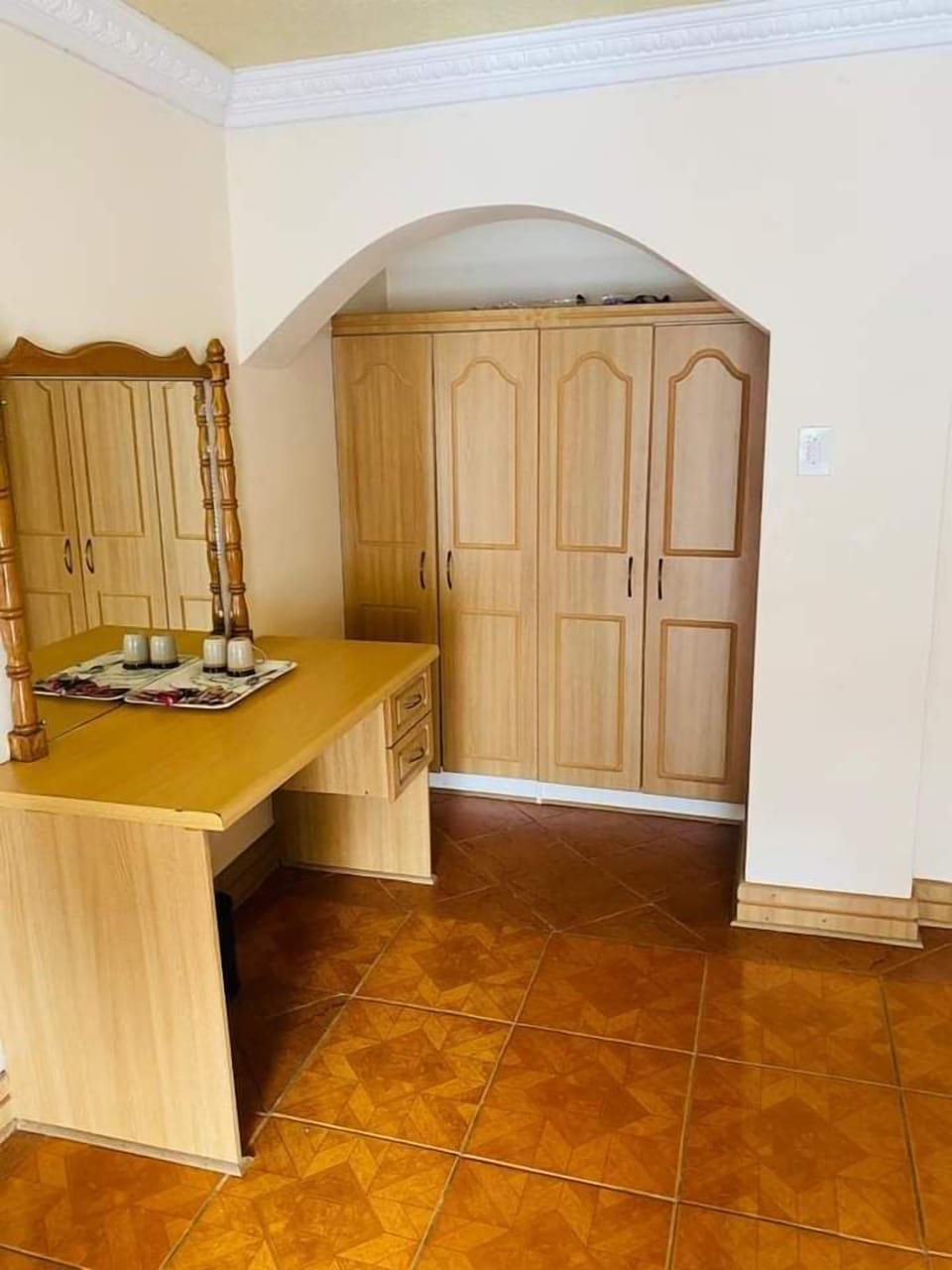 Desk, laptop workspace, iron/ironing board, WiFi (free)