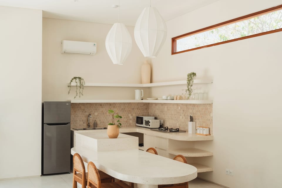 Deluxe Villa, 2 Bedrooms, Private Pool, Pool View | Private kitchen | Fridge, microwave, stovetop, coffee/tea maker