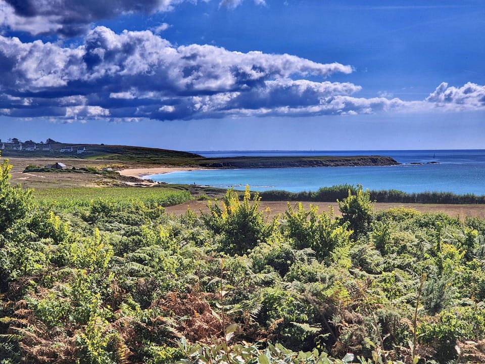 Breathtaking view of St Tugen beach and Audierne Bay