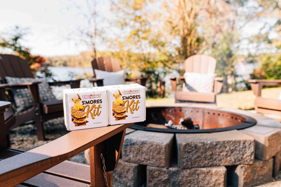 Spend some time around the fire with family and friends! S'mores kits included! The stars here are the brightest.