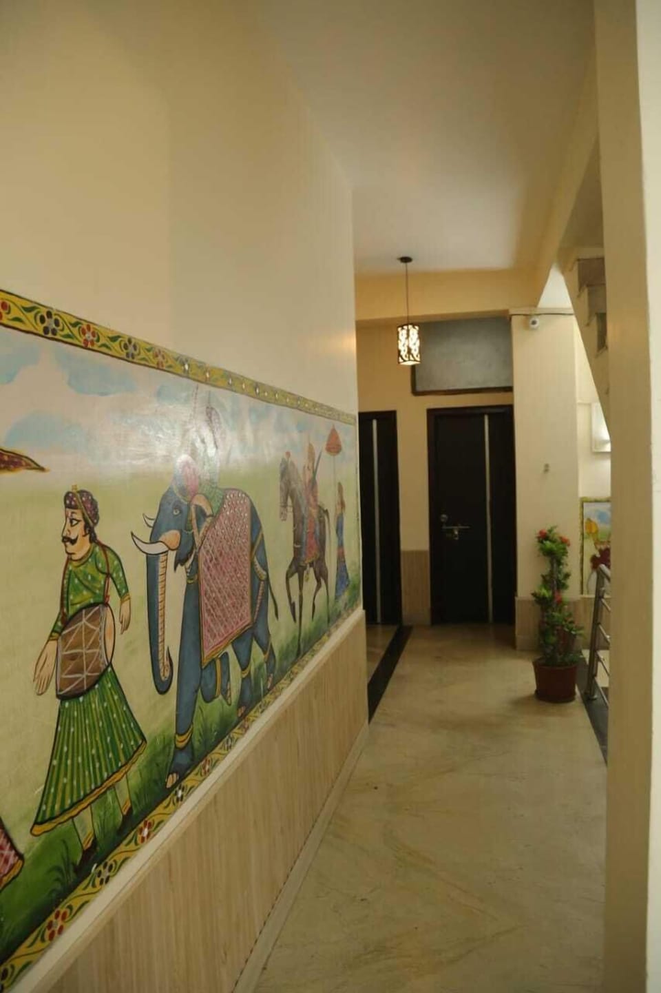 Interior entrance