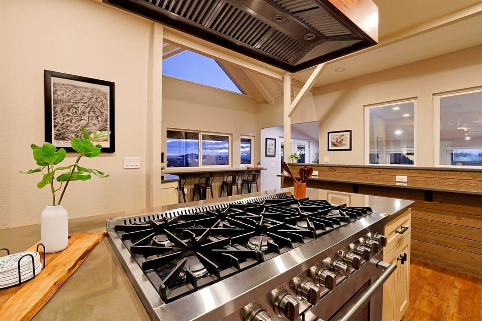 Cook for a crowd in the chef's kitchen with a 48" Forno range