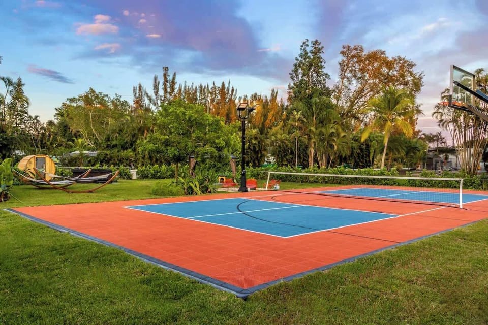  One court. Endless action. Whether it’s basketball, pickleball, or volleyball, your private playground is ready for game time!