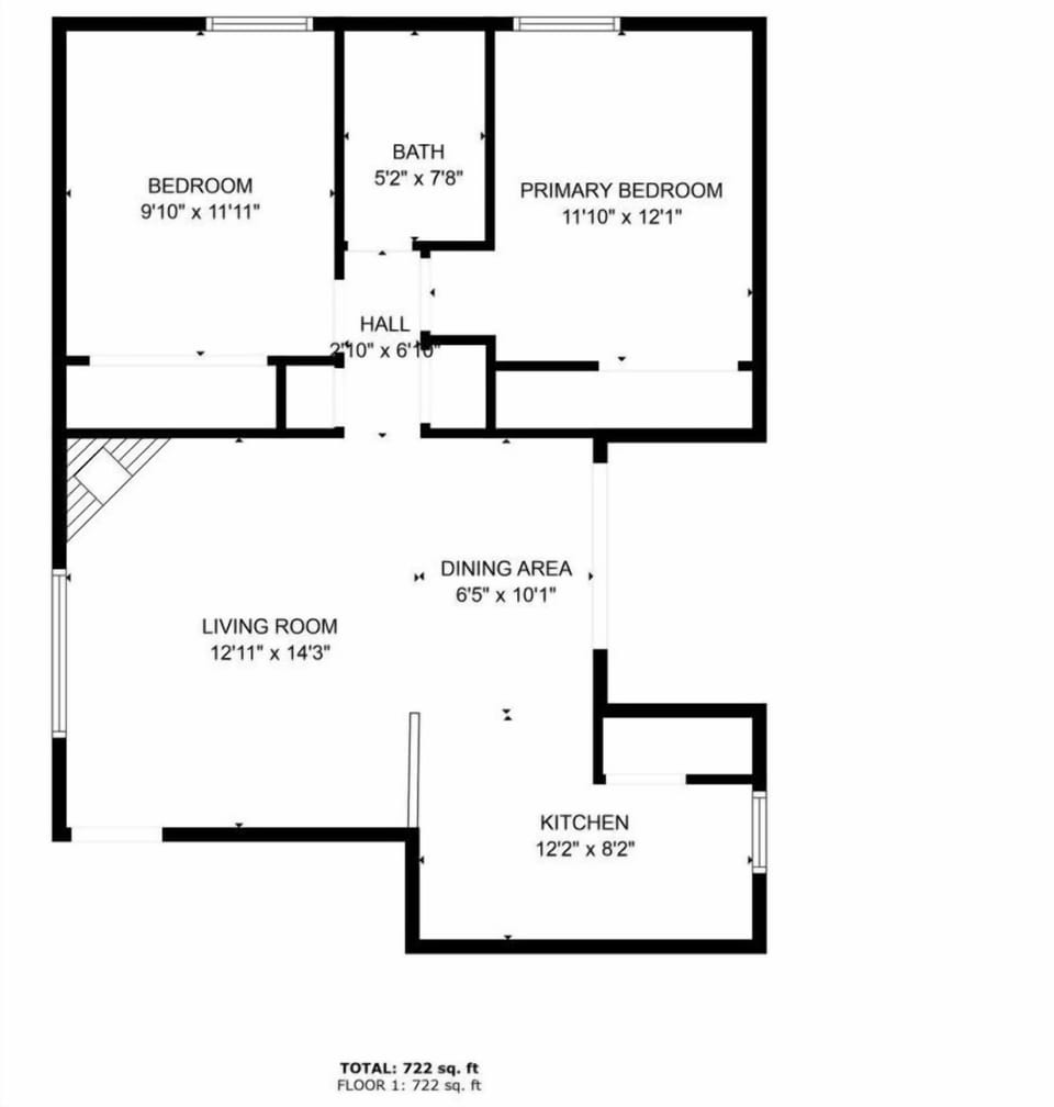 Your single story home, the condo is located on the second floor.