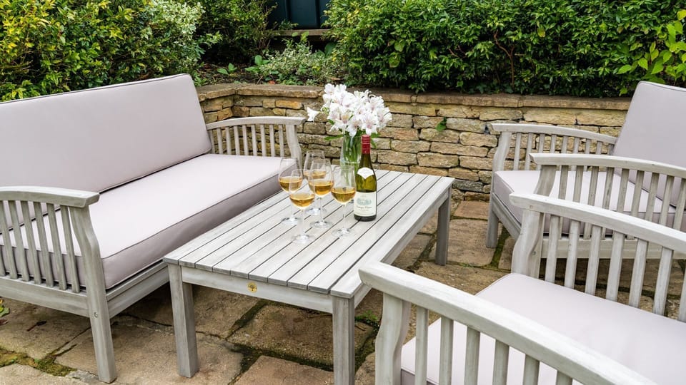Take evening drinks or breakfast outside to make the most of your surroundings