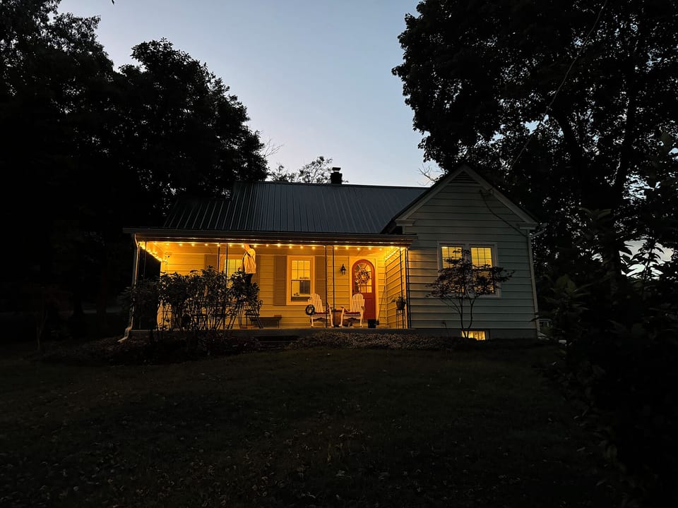 House with lights
