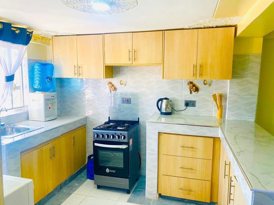 Deluxe Apartment, City View | Private kitchen | Fridge, microwave, cookware/dishes/utensils