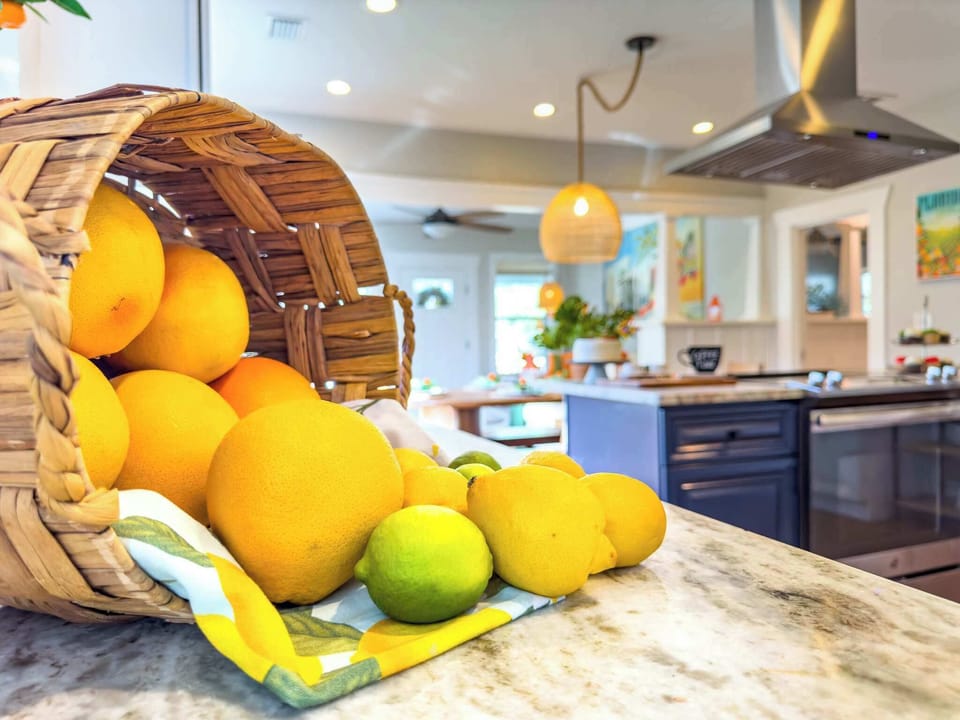 Recently remodeled kitchen with a central island
