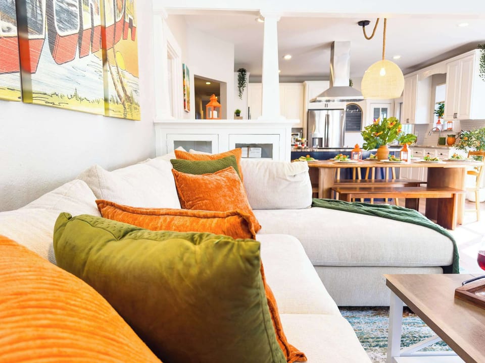 Comfy and welcoming couch seating