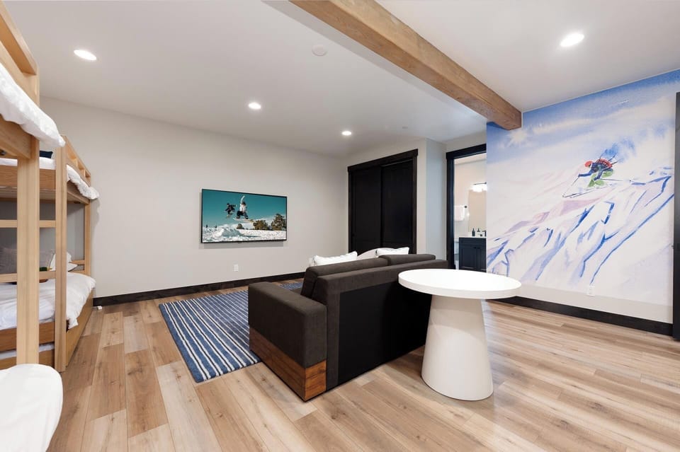 4th Bedroom - Bunk Beds (2) Twin over twin with trundle beds under each and Double Pull Out Sofa - TV - Bottom Floor