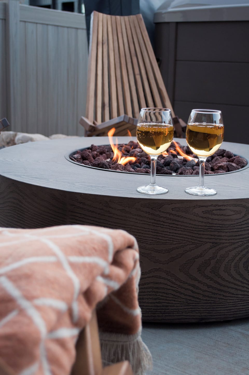 Backyard - fire pit