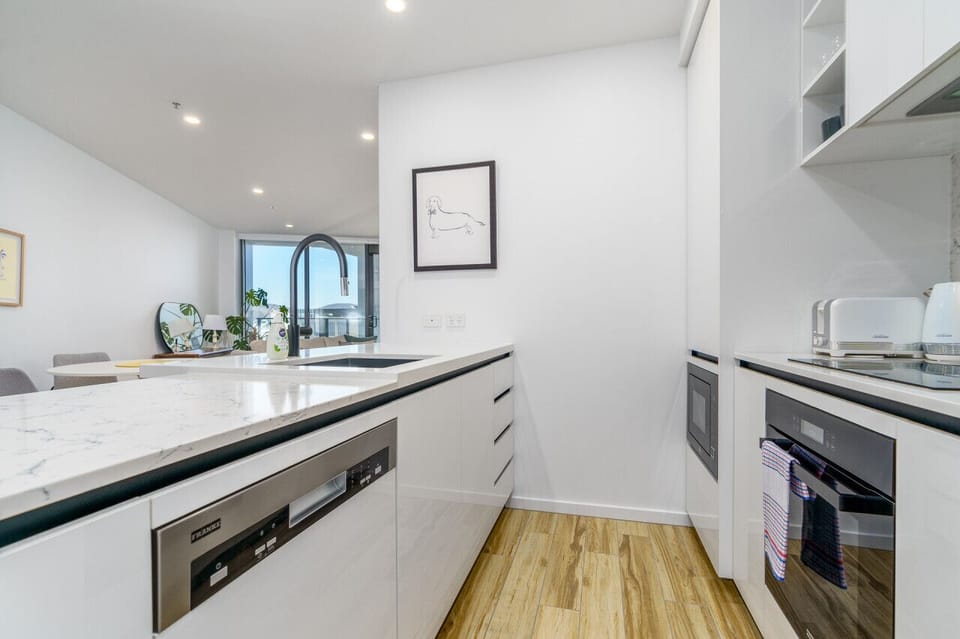 Well-appointed kitchen with all the necessary amenities for a convenient cooking experience.