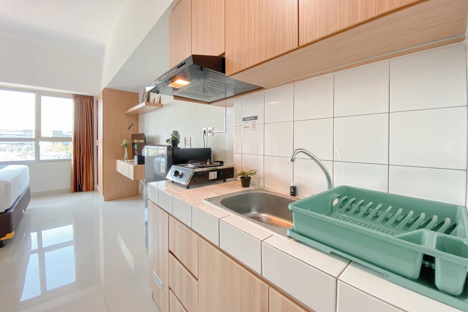 Deluxe Studio | Private kitchen | Fridge, stovetop, rice cooker