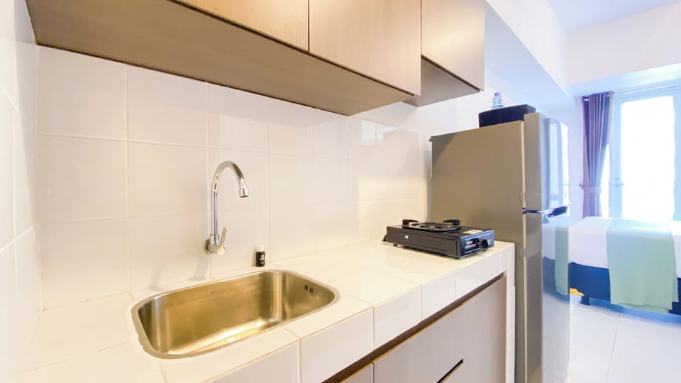 Deluxe Studio | Private kitchen | Fridge, stovetop, rice cooker