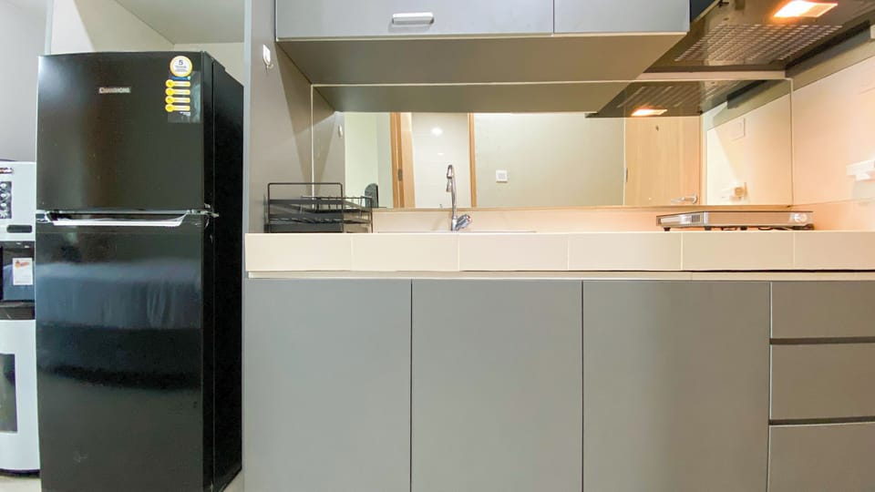 Deluxe Studio | Private kitchen | Fridge, stovetop, rice cooker