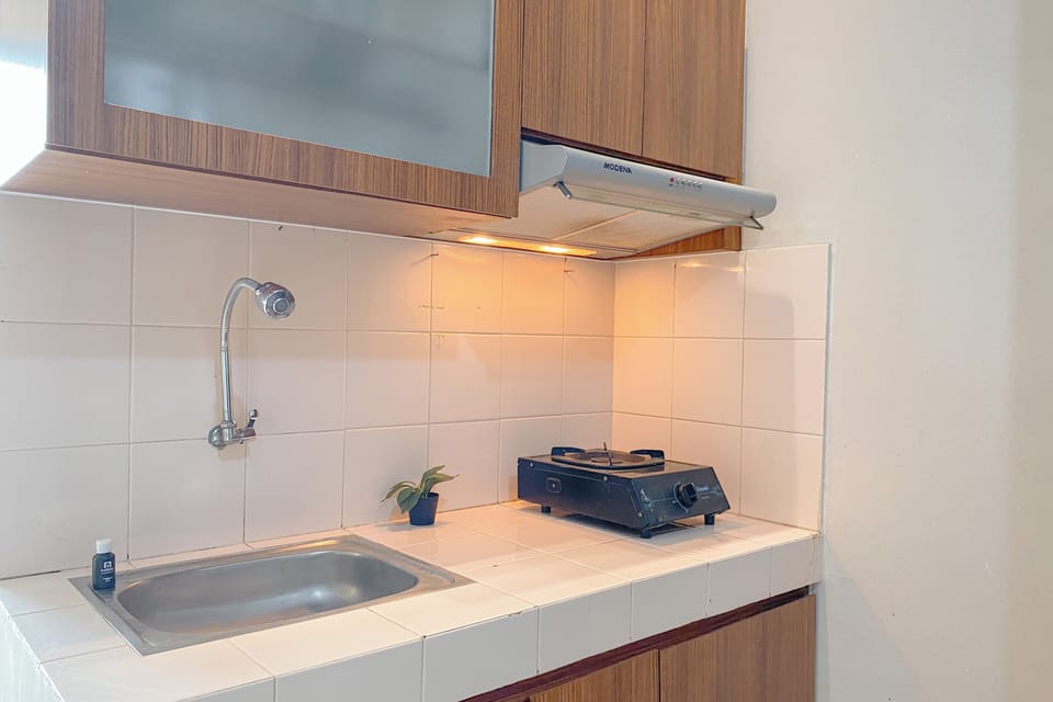 Deluxe Apartment | Private kitchen | Fridge, stovetop, rice cooker