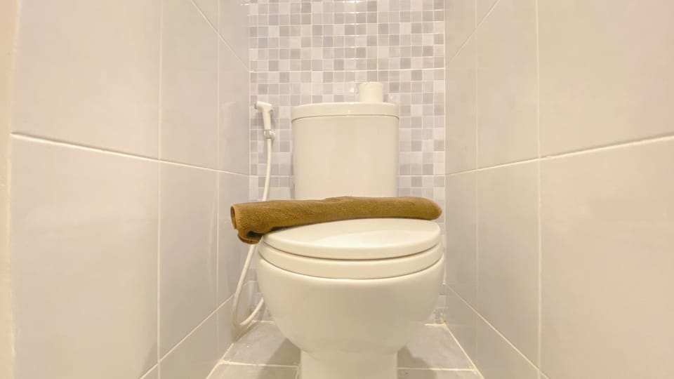 Deluxe Studio | Bathroom | Shower, free toiletries, towels, soap