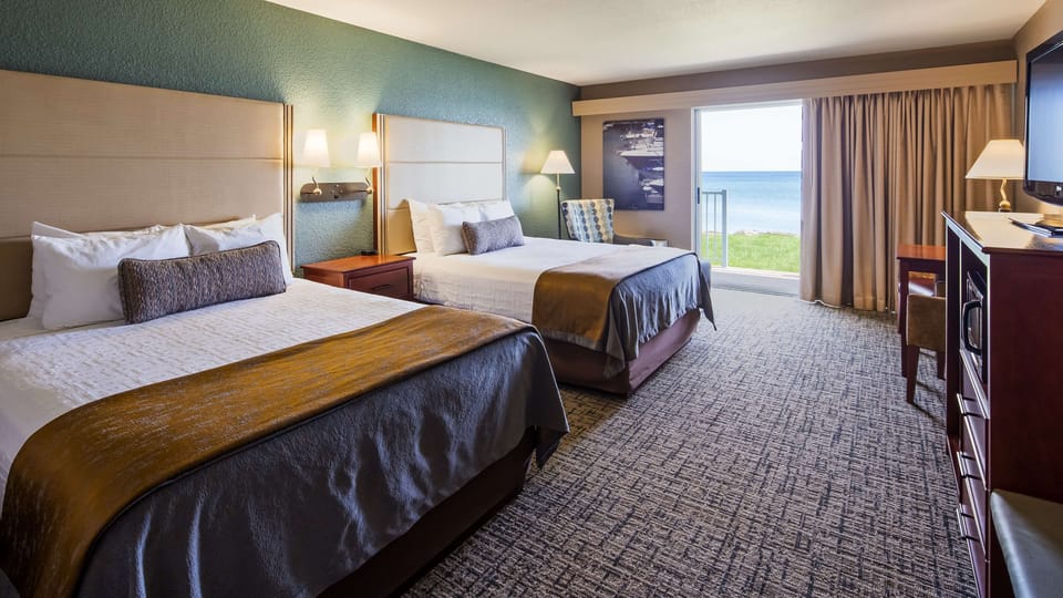 In-room safe, desk, iron/ironing board, free cribs/infant beds