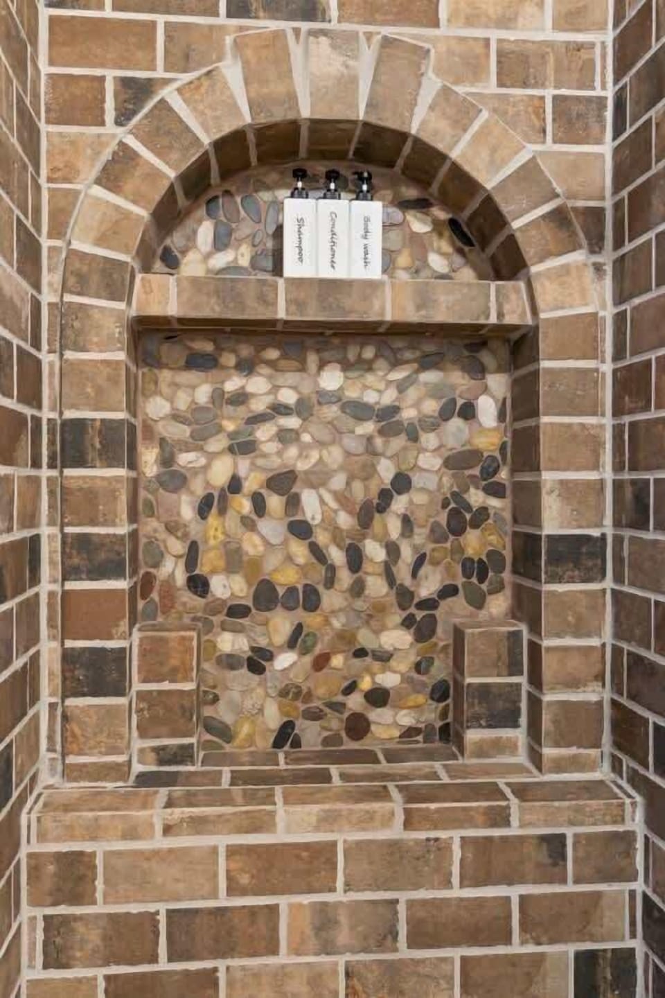 Spa like shower in the primary bedroom