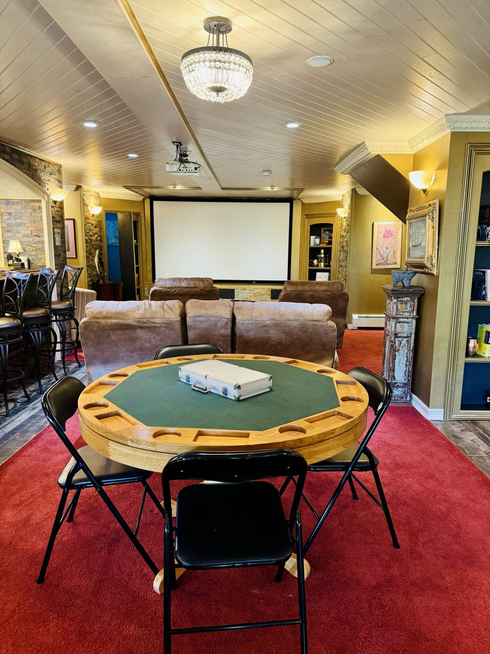 The movie room