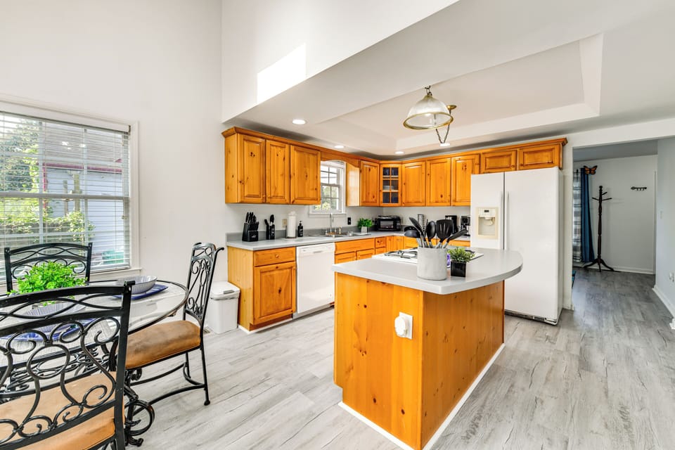 Kitchen | Keurig Coffee Maker | Dishware & Flatware | Blender | 1st Floor