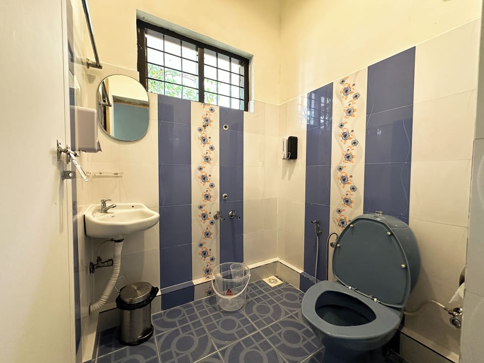 Towels, soap, shampoo, toilet paper