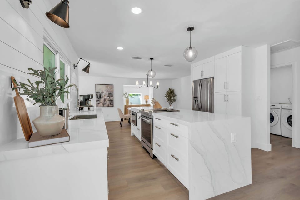 The kitchen is the center of the home, a place where meals are prepared and the days adventures begin 