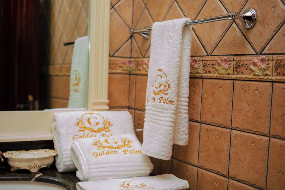 Hair dryer, soap, shampoo, toilet paper