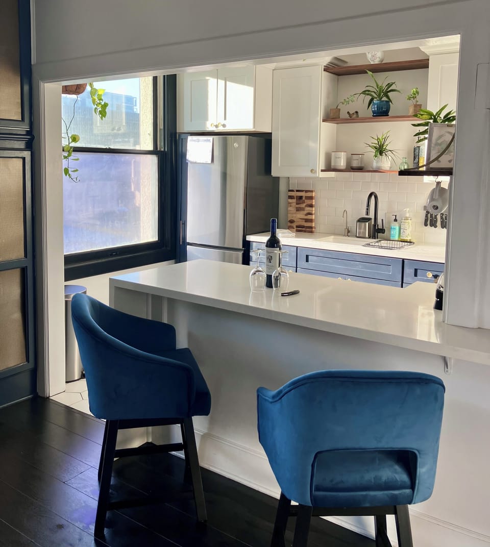 Well stocked kitchen fully equipped for entertaining. 